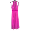 Šaty společenské elegantní bez rukávu dámské (S/M ONE SIZE) ITALSKÁ MÓDA IMPSH223590/DR (Velikost S/M/L, Barva zelená smaragdová)