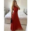 Šaty společenské elegantní bez rukávu dámské (S/M ONE SIZE) ITALSKÁ MÓDA IMPSH223590/DR (Velikost S/M/L, Barva zelená smaragdová)