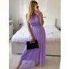 Šaty společenské elegantní bez rukávu dámské (S/M ONE SIZE) ITALSKÁ MÓDA IMPSH223590/DR (Velikost S/M/L, Barva zelená smaragdová)