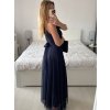 Šaty společenské elegantní bez rukávu dámské (S/M ONE SIZE) ITALSKÁ MÓDA IMPSH223590/DR (Velikost S/M/L, Barva zelená smaragdová)