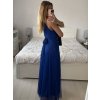 Šaty společenské elegantní bez rukávu dámské (S/M ONE SIZE) ITALSKÁ MÓDA IMPSH223590/DR (Velikost S/M/L, Barva zelená smaragdová)