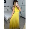 Šaty společenské elegantní bez rukávu dámské (S/M ONE SIZE) ITALSKÁ MÓDA IMPSH223590/DR (Velikost S/M/L, Barva zelená smaragdová)