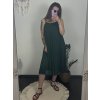 Šaty letní šifonové skládané na ramínka dámské (S/M/L/XL ONE SIZE) ITALSKÁ MÓDA IMC22468/DR (Velikost M/L, Barva fialová)