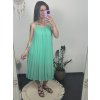 Šaty letní šifonové skládané na ramínka dámské (S/M/L/XL ONE SIZE) ITALSKÁ MÓDA IMC22468/DR (Velikost M/L, Barva fialová)
