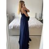 Šaty dlouhé elegantní společenské bez rukávu dámské (S/M ONE SIZE) ITALSKÁ MÓDA IMPBB2480872bl/DU (Velikost S/M/L, Barva růžová starorůžová)