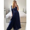 Šaty dlouhé elegantní společenské bez rukávu dámské (S/M ONE SIZE) ITALSKÁ MÓDA IMPBB2480872bl/DU (Velikost S/M/L, Barva růžová starorůžová)
