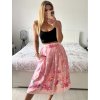 Sukně středně krátká dámská (S/M ONE SIZE) ITALSKÁ MÓDA IMM24M3154F/DU (Velikost S/M/L, Barva modrá)