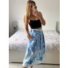 Sukně středně krátká dámská (S/M ONE SIZE) ITALSKÁ MÓDA IMM24M3154F/DU (Velikost S/M/L, Barva modrá)