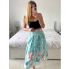 Sukně středně krátká dámská (S/M ONE SIZE) ITALSKÁ MÓDA IMM24M3154F/DU (Velikost S/M/L, Barva modrá)
