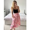 Sukně středně krátká dámská (S/M ONE SIZE) ITALSKÁ MÓDA IMM24M3154F/DU (Velikost S/M/L, Barva modrá)