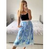 Sukně středně krátká dámská (S/M ONE SIZE) ITALSKÁ MÓDA IMM24M3154F/DU (Velikost S/M/L, Barva modrá)