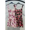 Šaty krátké letní na ramínka dámské (S/M/L ONE SIZE) ITALSKÁ MÓDA IMM24M32983A/DUR (Velikost M/L, Barva bílá)