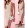 Šaty dlouhé letní řádkované na ramínka dámské (S/M ONE SIZE) ITALSKÁ MÓDA IMD24209/DU (Velikost S/M/L, Barva Černá)