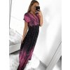 Šaty letní icecool s rukávem dámské (M/L, XL/2XL) AINUOSI  ITALSKÁ MODA IMB249968/DUR (Velikost M/L, Barva červená)