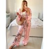 Souprava kalhoty a tunika dlouhý rukáv dámská (S/M/L ONE SIZE) ITALSKÁ MÓDA IMWBS24271/DU (Velikost M/L, Barva Černá)