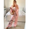 Souprava kalhoty a tunika dlouhý rukáv dámská (S/M/L ONE SIZE) ITALSKÁ MÓDA IMWBS24271/DU (Velikost M/L, Barva Černá)