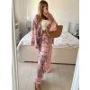 Souprava kalhoty a tunika dlouhý rukáv dámská (S/M/L ONE SIZE) ITALSKÁ MÓDA IMWBS24271/DU (Velikost M/L, Barva Černá)