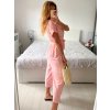 Overal dlouhý krátký rukáv dámský (S/M/L ONE SIZE) ITALSKÁ MÓDA IM324128/DU (Velikost S/M/L, Barva béžová)