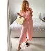 Overal dlouhý krátký rukáv dámský (S/M/L ONE SIZE) ITALSKÁ MÓDA IM324128/DU (Velikost S/M/L, Barva béžová)