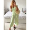 Overal dlouhý krátký rukáv dámský (S/M/L ONE SIZE) ITALSKÁ MÓDA IM324128/DU (Velikost S/M/L, Barva béžová)