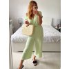 Overal dlouhý krátký rukáv dámský (S/M/L ONE SIZE) ITALSKÁ MÓDA IM324128/DU (Velikost S/M/L, Barva béžová)