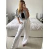 Košile krátký rukáv dámská proužek (S/M ONE SIZE) ITALSKÁ MÓDA IM724040/DUR (Velikost S/M/L, Barva tmavě modrá)