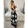 Šaty carmen dlouhé letní žabičkové dámské (S/M ONE SIZE) ITALSKÁ MÓDA IMM24M57279/DU (Velikost S/M/L, Barva Černá)