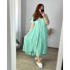 Šaty letní krátký rukáv dámské nadrozměr (56/58 ONE SIZE) ITALSKÁ MÓDA IMSM24017/DU (Velikost 56/58, Barva Černá)