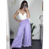 Kalhoty letní oversize dlouhé dámské (S/M/L ONE SIZE) ITALSKÁ MÓDA IMWBH24097/DU (Velikost M/L, Barva bílá)