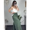 Kalhoty letní oversize dlouhé dámské (S/M/L ONE SIZE) ITALSKÁ MÓDA IMWBH24097/DU (Velikost M/L, Barva bílá)