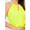 Béžové boho šaty s mouchou (Velikost ONE SIZE, Barva Černá)