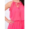 Béžové boho šaty s mouchou (Velikost ONE SIZE, Barva Černá)