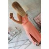 Béžové boho šaty s mouchou (Velikost ONE SIZE, Barva Černá)