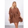 Bat šaty Oversize powder pink (Velikost ONE SIZE, Barva fialová)