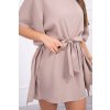 Bat šaty Oversize powder pink (Velikost ONE SIZE, Barva fialová)