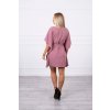Bat šaty Oversize powder pink (Velikost ONE SIZE, Barva fialová)