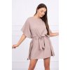 Bat šaty Oversize powder pink (Velikost ONE SIZE, Barva fialová)