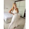 Šaty dlouhé elegantní bez rukávu dámské (S/M/L ONE SIZE) ITALSKÁ MÓDA IMWCN24065/DUR (Velikost M/L, Barva světle modrá)