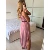 Šaty dlouhé elegantní bez rukávu dámské (S/M/L ONE SIZE) ITALSKÁ MÓDA IMWCN24065/DUR (Velikost M/L, Barva světle modrá)