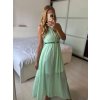 Šaty dlouhé elegantní bez rukávu dámské (S/M/L ONE SIZE) ITALSKÁ MÓDA IMWCN24065/DUR (Velikost M/L, Barva světle modrá)