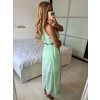 Šaty dlouhé elegantní bez rukávu dámské (S/M/L ONE SIZE) ITALSKÁ MÓDA IMWCN24065/DUR (Velikost M/L, Barva světle modrá)