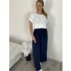 Kalhoty letní oversize dámské (S/M ONE SIZE) ITALSKÁ MODA IM424441/DUR (Velikost S/M/L, Barva Černá)