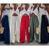 Kalhoty letní oversize dámské (S/M ONE SIZE) ITALSKÁ MODA IM424441/DUR (Velikost S/M/L, Barva Černá)