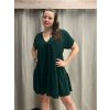 Šaty letní oversize krátký rukáv dámské nadrozměr (42/44/46 ONE SIZE) ITALSKá MóDA IM424386/DUR (Velikost 44/46, Barva Černá)