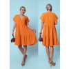 Šaty letní oversize krátký rukáv dámské nadrozměr (42/44/46 ONE SIZE) ITALSKá MóDA IM424386/DUR (Velikost 44/46, Barva Černá)