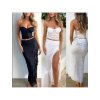 Souprava krajková sukně dlouhá a top bez rukávu dámská (S/M ONE SIZE) ITALSKÁ MÓDA IMPMD2434267/DUR