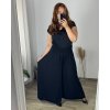 Kalhoty letní oversize dámské (S/M/L/XL/2XL ONE SIZE) ITALSKÁ MODA IM424445/DR (Velikost XL/2XL, Barva Černá)