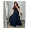 Kalhoty letní oversize dámské (S/M/L/XL/2XL ONE SIZE) ITALSKÁ MODA IM424445/DR (Velikost XL/2XL, Barva Černá)