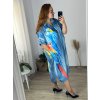 Šaty dlouhé košilové 3/4 dlouhý rukáv dámské nadrozměr (56/58 ONE SIZE) ITALSKÁ MÓDA IMWGS24535/DR