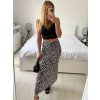 Sukně dlouhá dámská (S/M/L ONE SIZE) ITALSKÁ MÓDA IMM24M279-1/DU (Velikost S/M/L, Barva Černo-bílá)